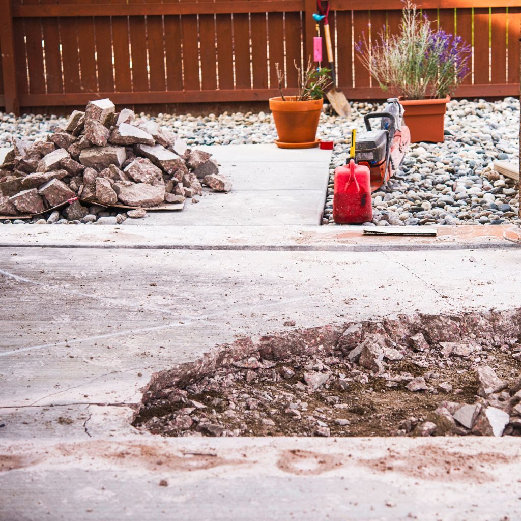 concrete removal on patio bundaberg